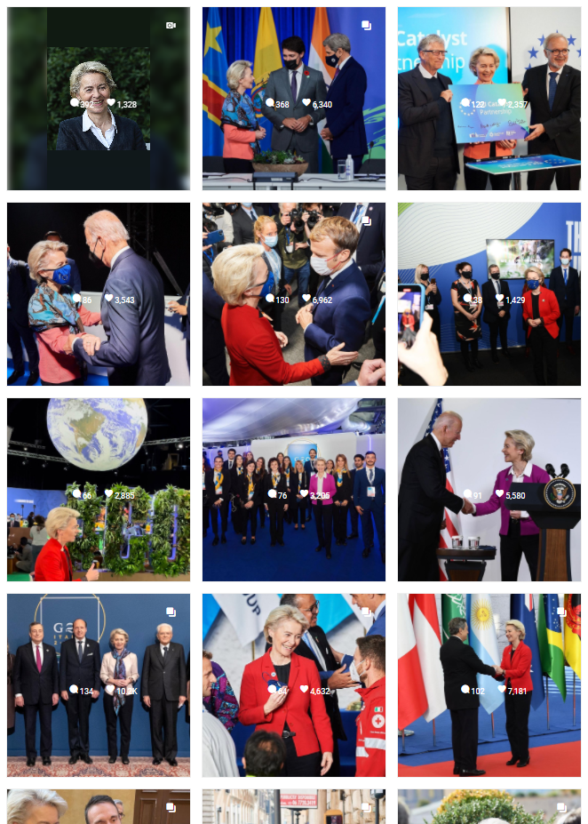 Instagram account of Commission President Ursula von der Leyen